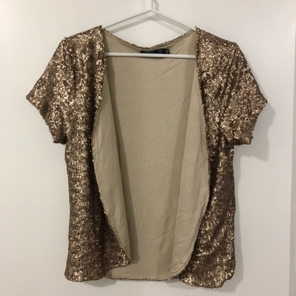 Gold sequinned jacket - Picture 3 of 6